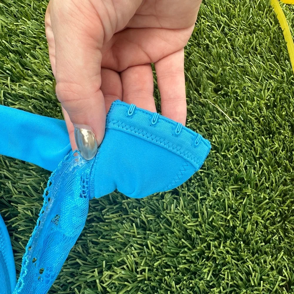 Soma Bright Blue Lace Bra Size 40DD - Picture 5 of 5